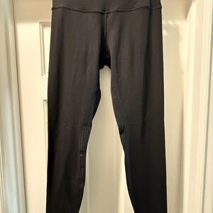 Lululemon Black High-Waisted Ribbed Align Leggings 25”